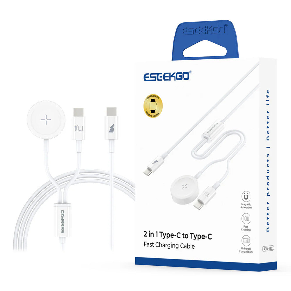 Cable 2 en 1 USB-C + Carga para iWatch - ESEEKGO