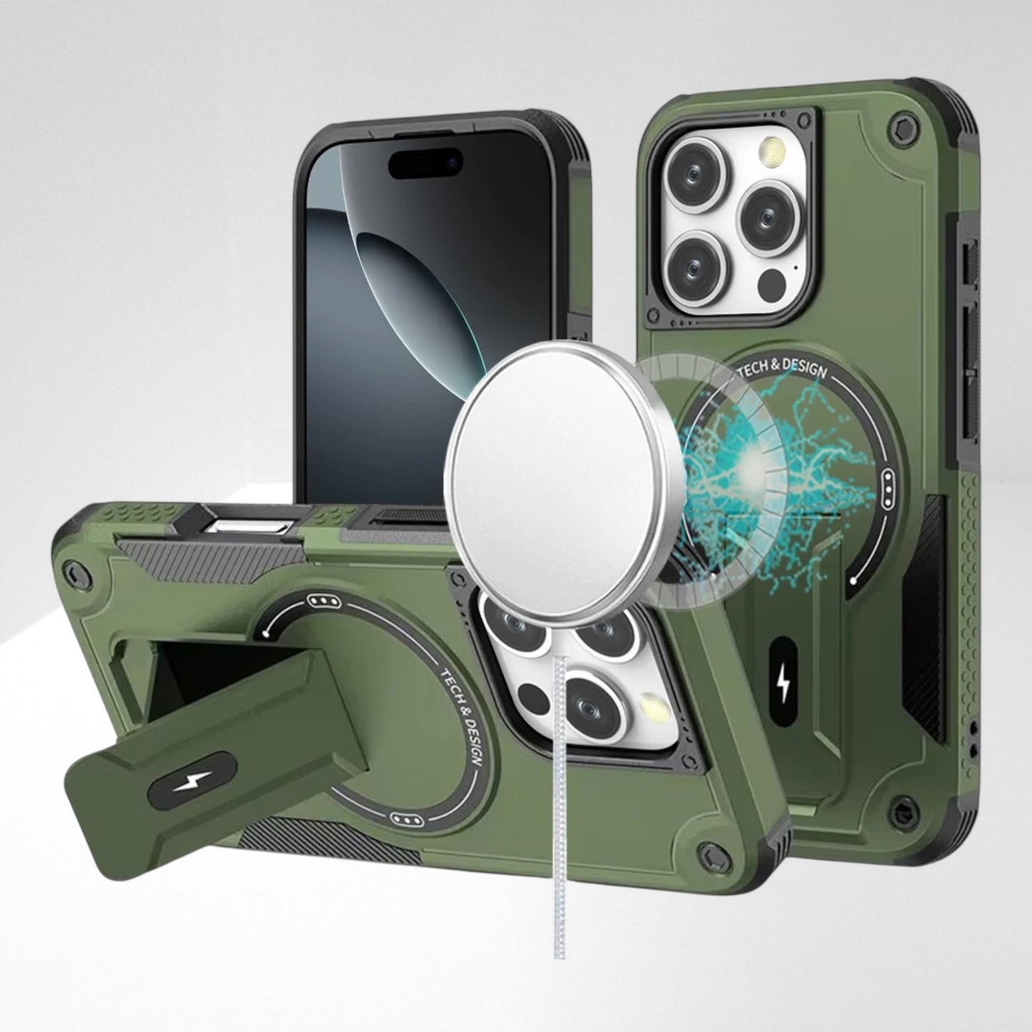 Cover Sturdy Verde para iPhone
