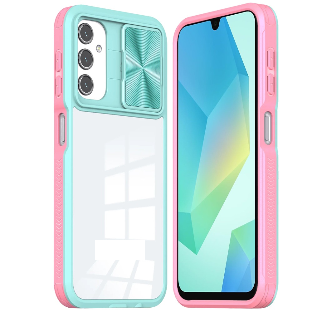 Cover Fusion Rosado/Verde para Samsung
