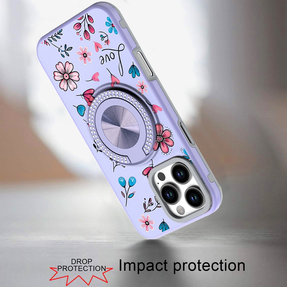 Cover Anillo Diamantes Flores Verano para iPhone