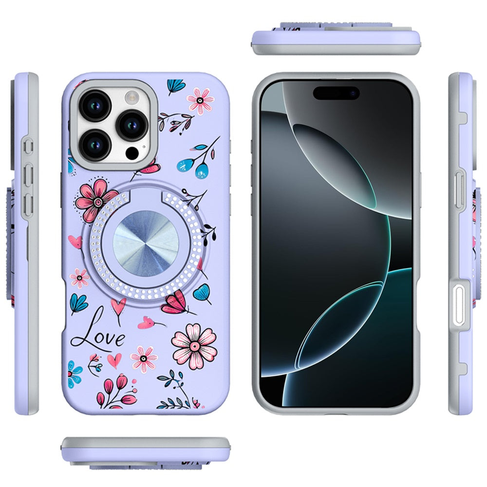 Cover Anillo Diamantes Flores Verano para iPhone