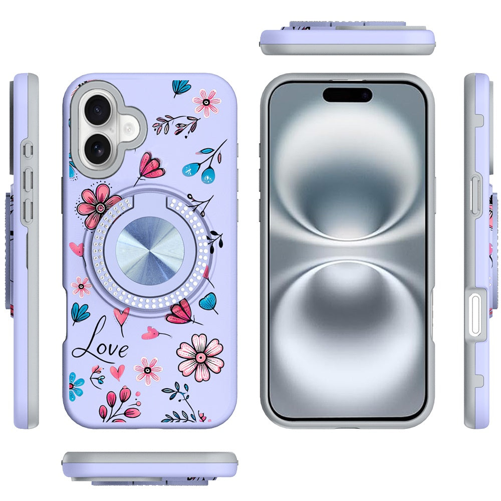 Cover Anillo Diamantes Flores Verano para iPhone