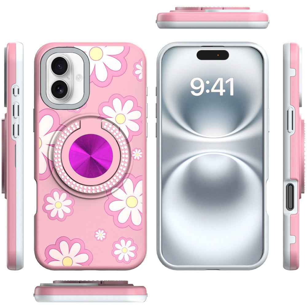 Cover Anillo Diamantes Diseño Girasol para iPhone