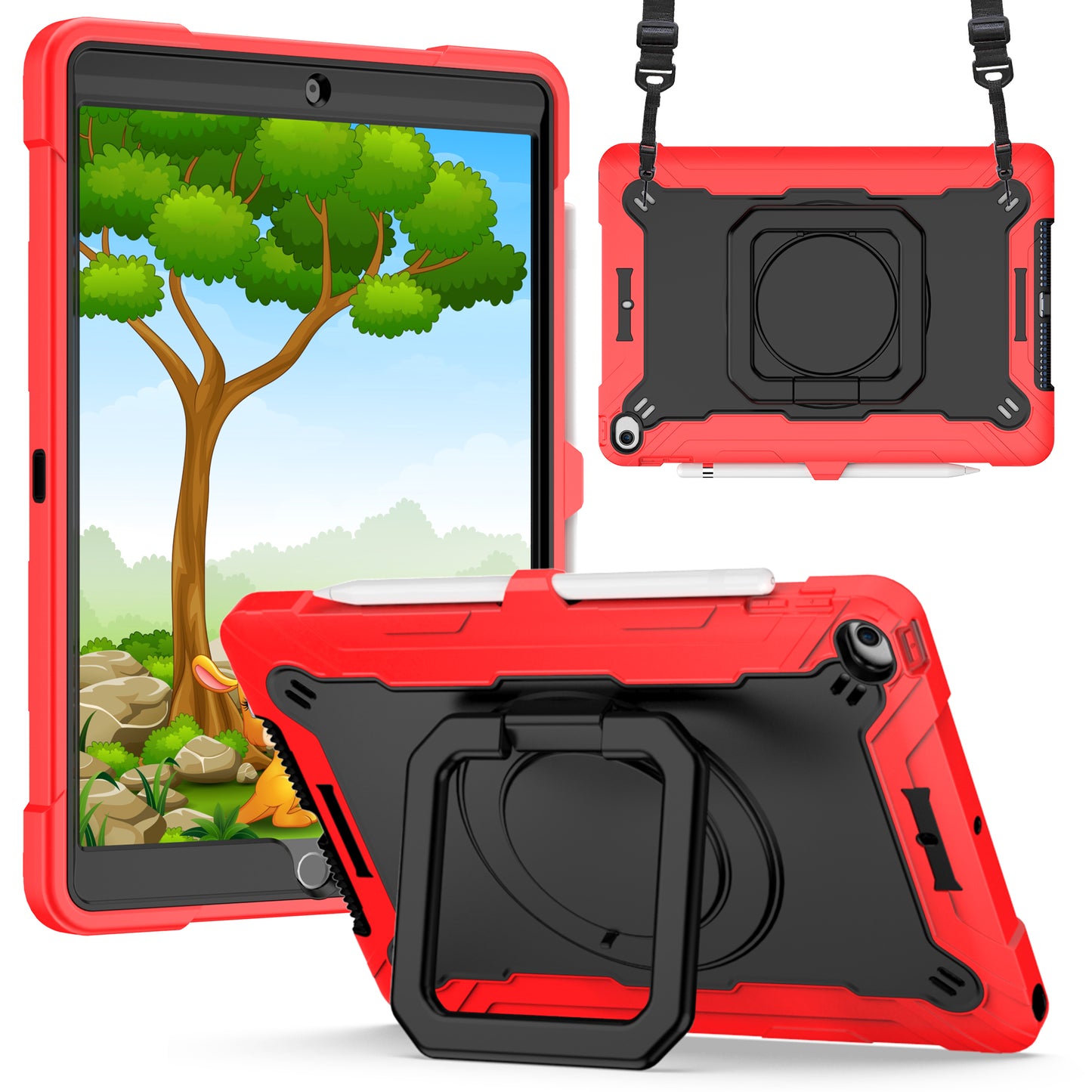 Cover 360 para iPad - Rojo