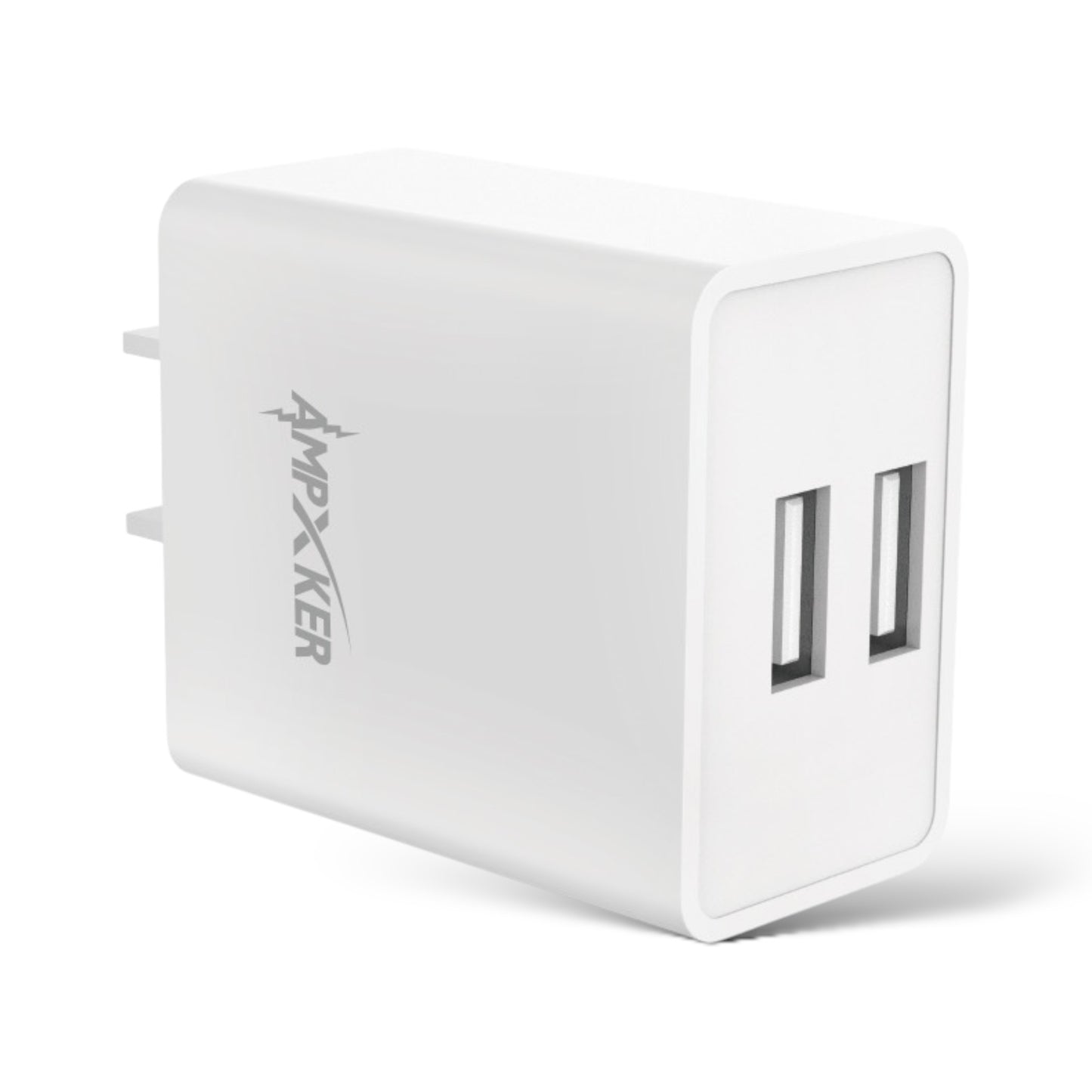 Adaptador de Corriente Doble USB Blanco - Ampxker