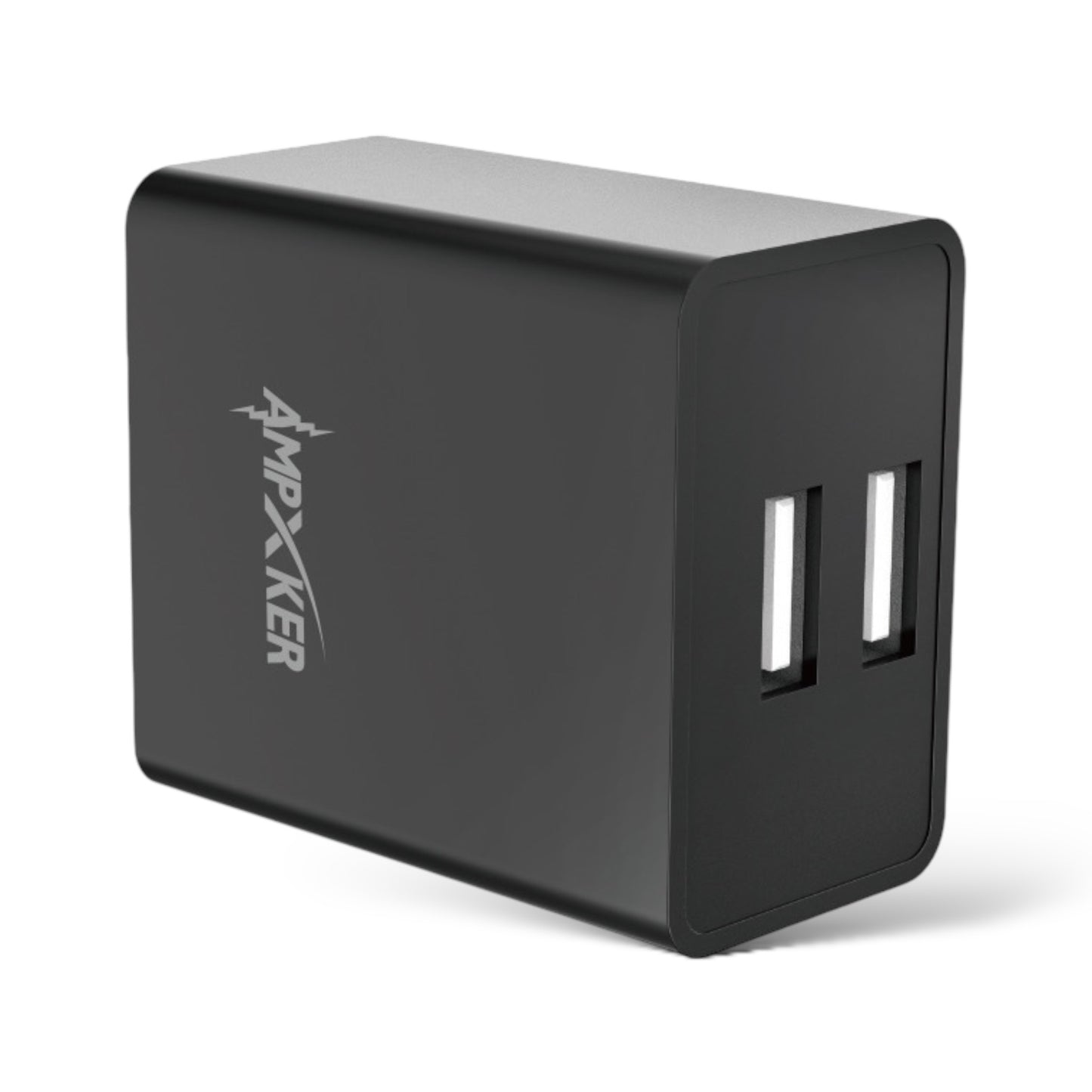 Adaptador de Corriente Doble USB Negro - Ampxker