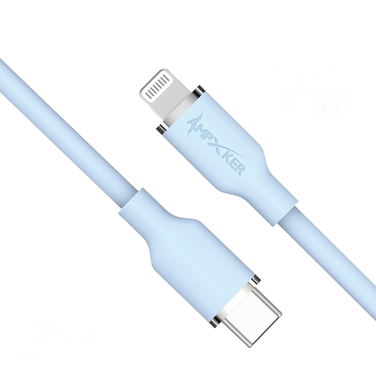 Cable USB-C a Lightning Azul - Ampxker