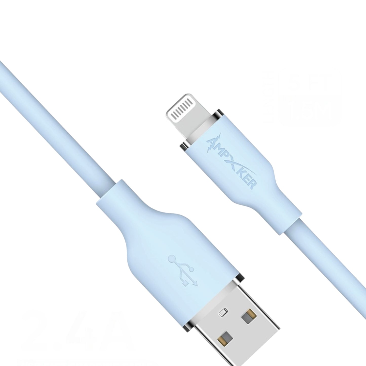 Cable USB a Lightning Azul - Ampxker