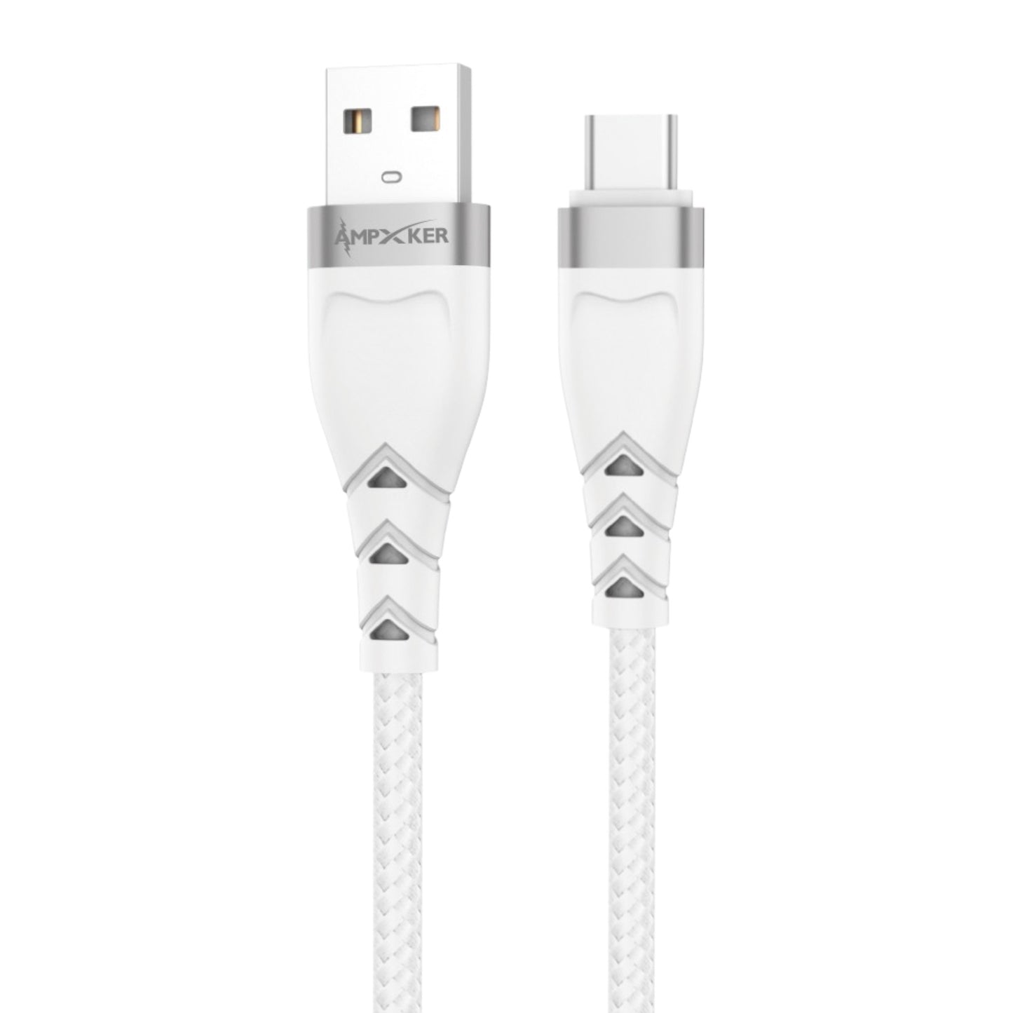 Cable USB a USB-C Blanco - Ampxker