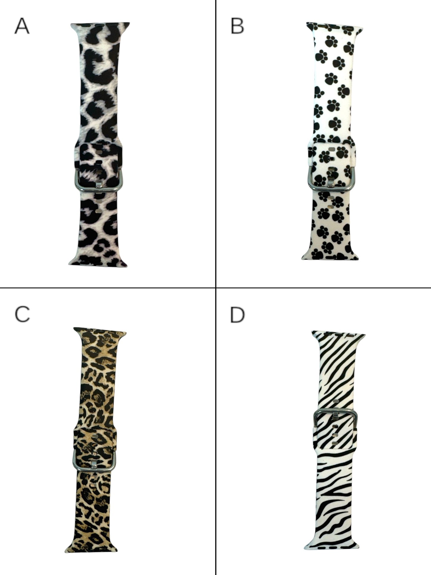 Correa Silicón Hebilla Diseño Animal Print para Apple Watch