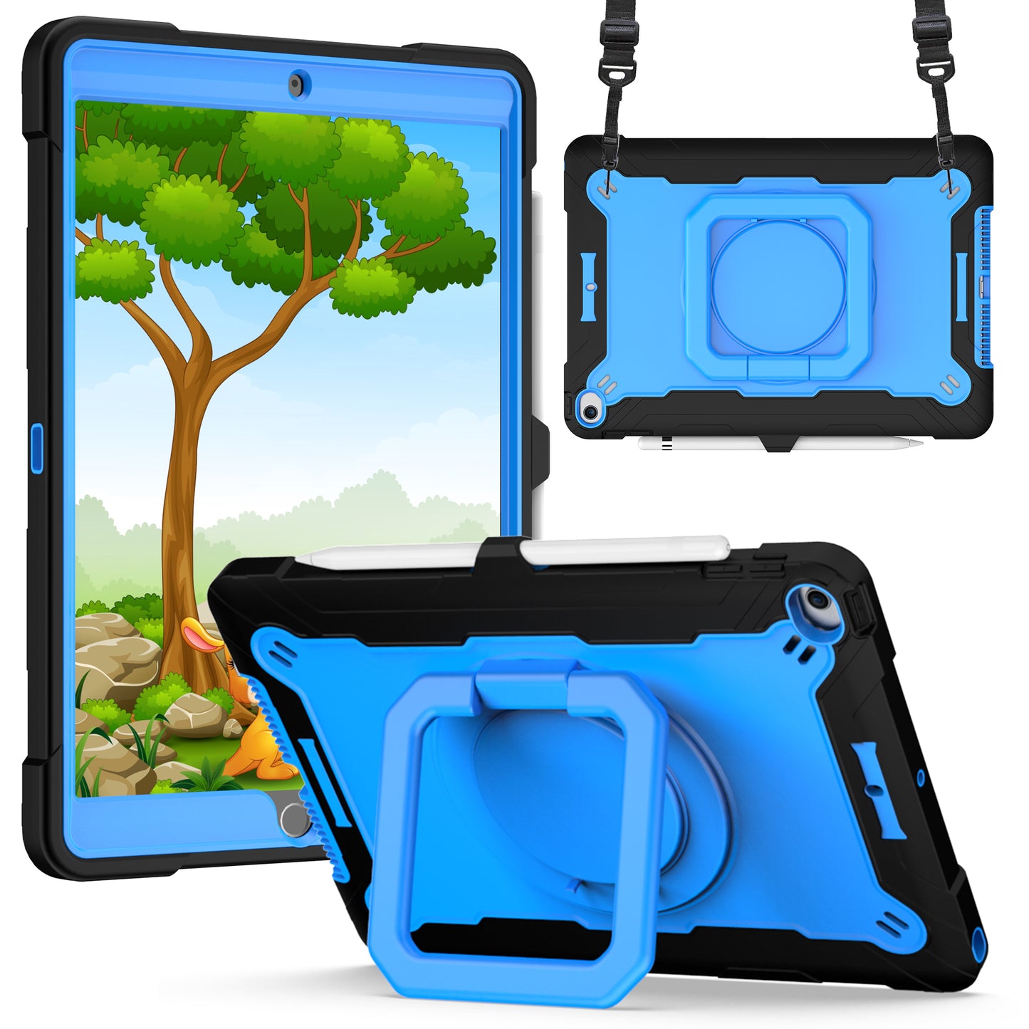 Cover 360 para iPad - Azul