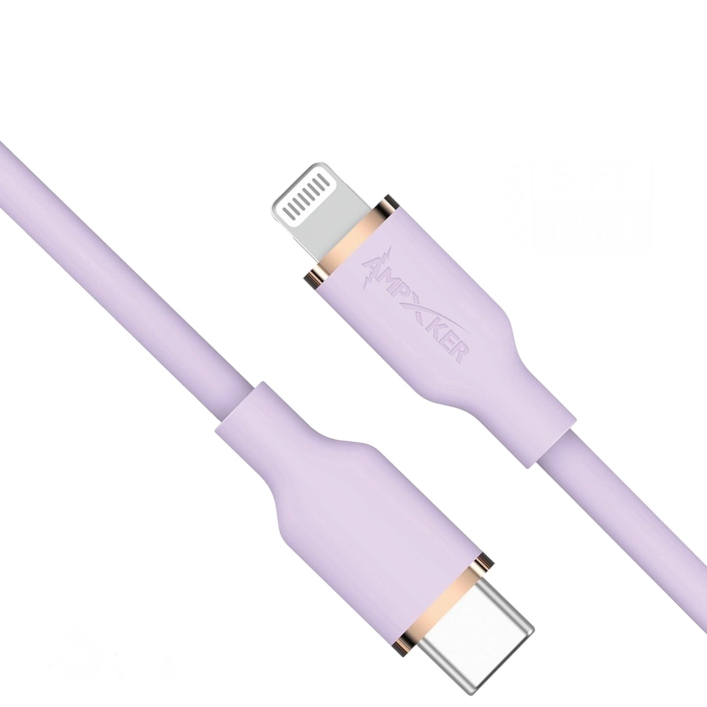 Cable USB-C a Lightning Rosado - Ampxker