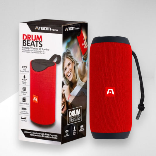 Bocina Bluetooth Argom Tech Drum Beats X Roja