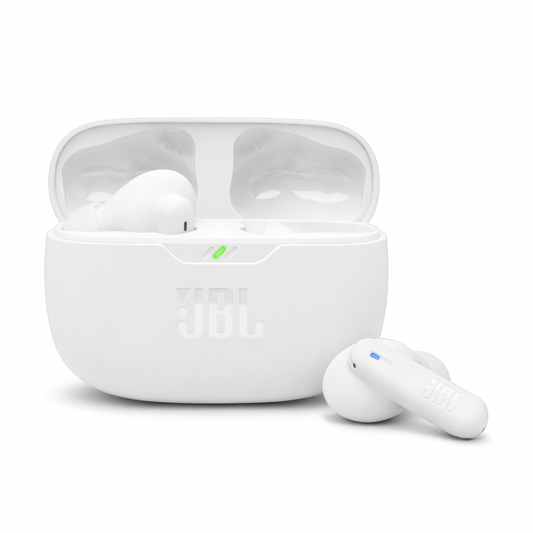 Audifonos Inalámbricos - JBL Vibe Beam 2 Blanco