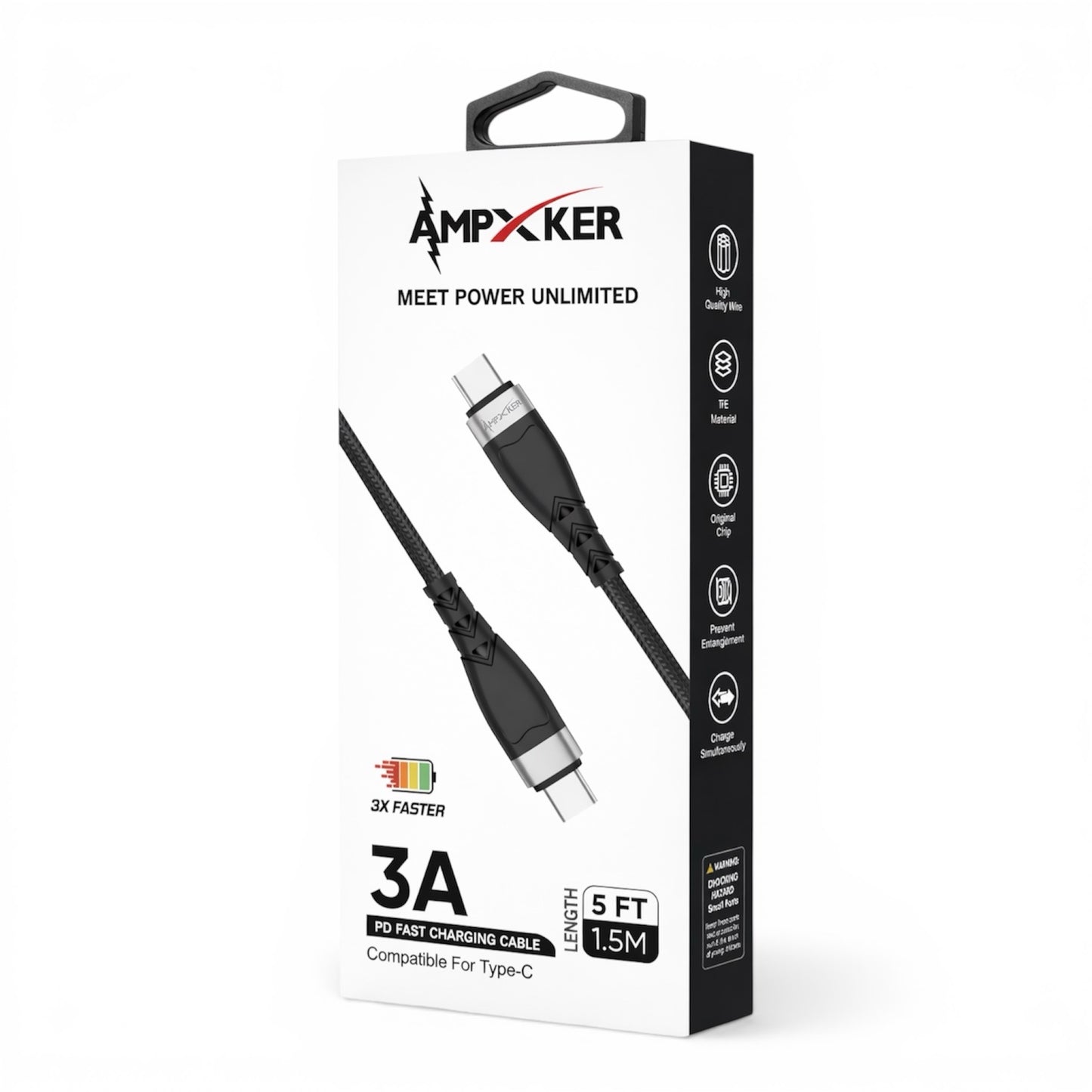 Cable USB-C a USB-C - Ampxker