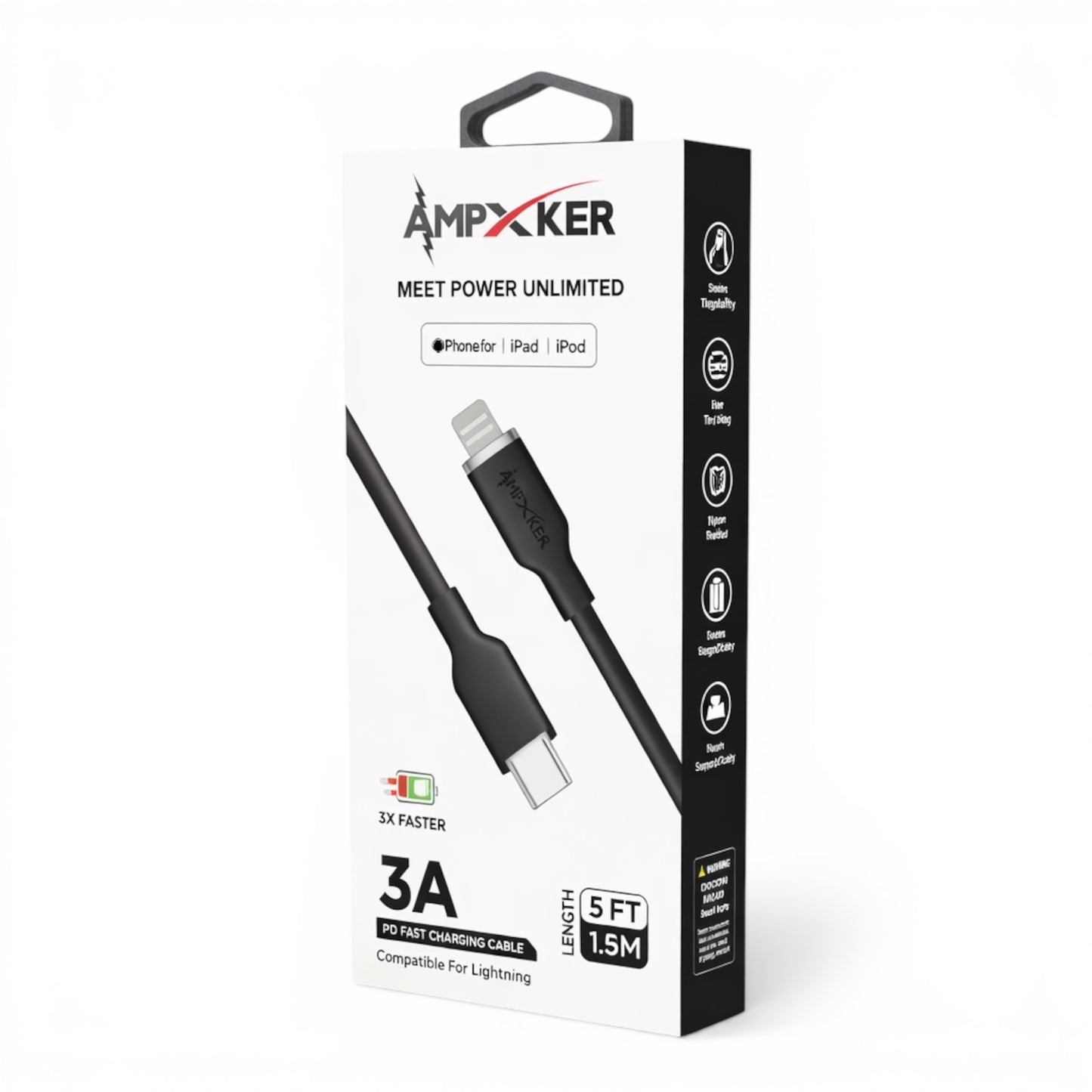 Cable USB-C a Lightning - Ampxker