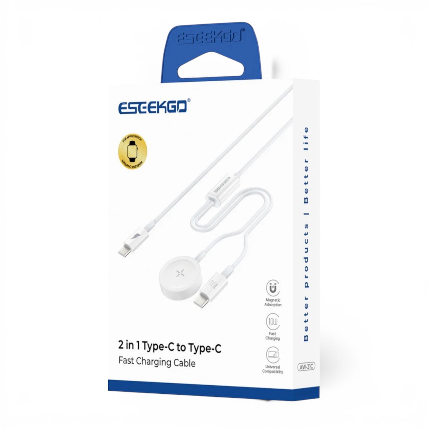 Cable 2 en 1 USB-C + Carga para iWatch - ESEEKGO