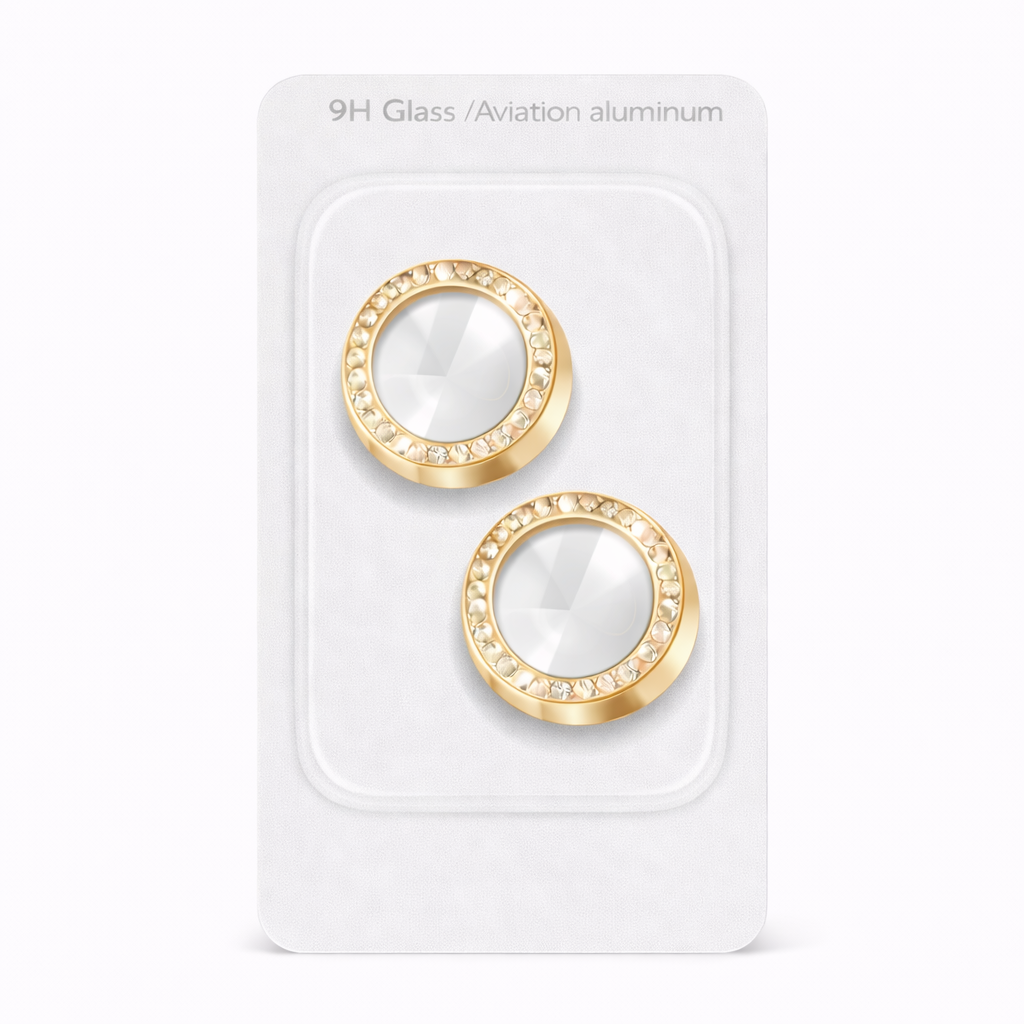 Protector Camara Diamantes para iPhone