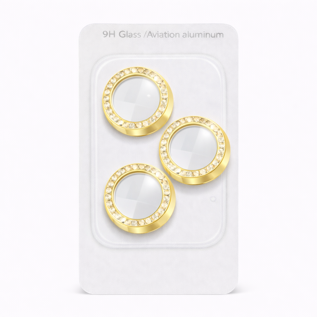 Protector Camara Diamantes para iPhone