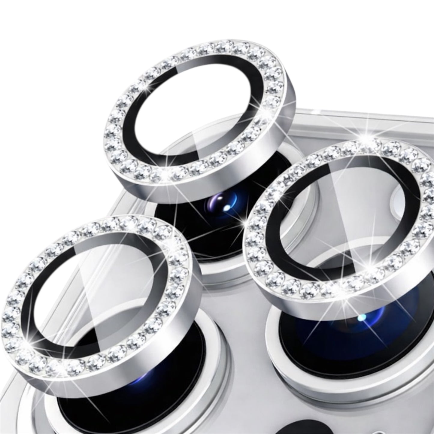 Protector Camara Diamantes para iPhone