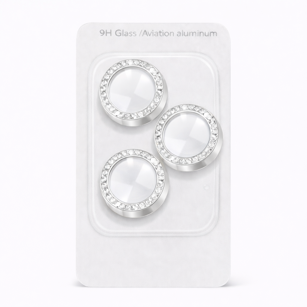Protector Camara Diamantes para iPhone
