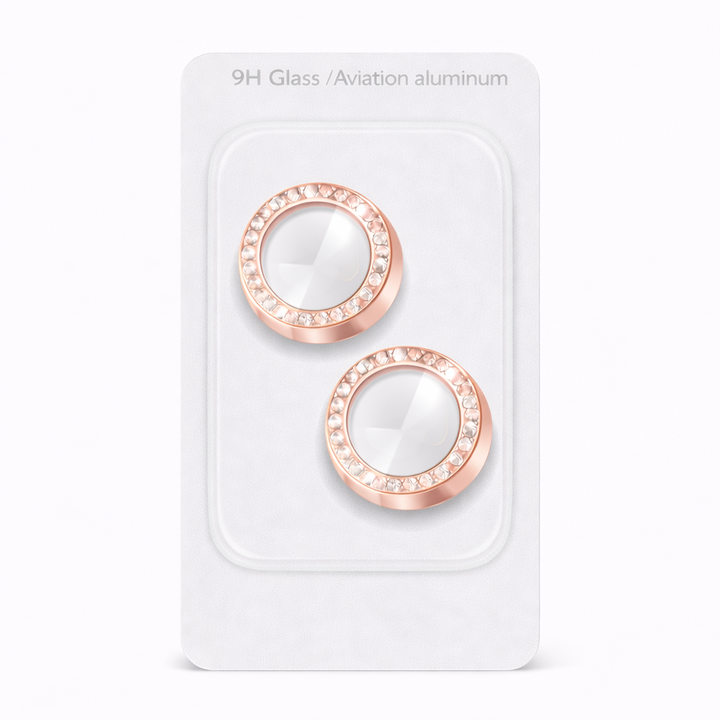 Protector Camara Diamantes para iPhone