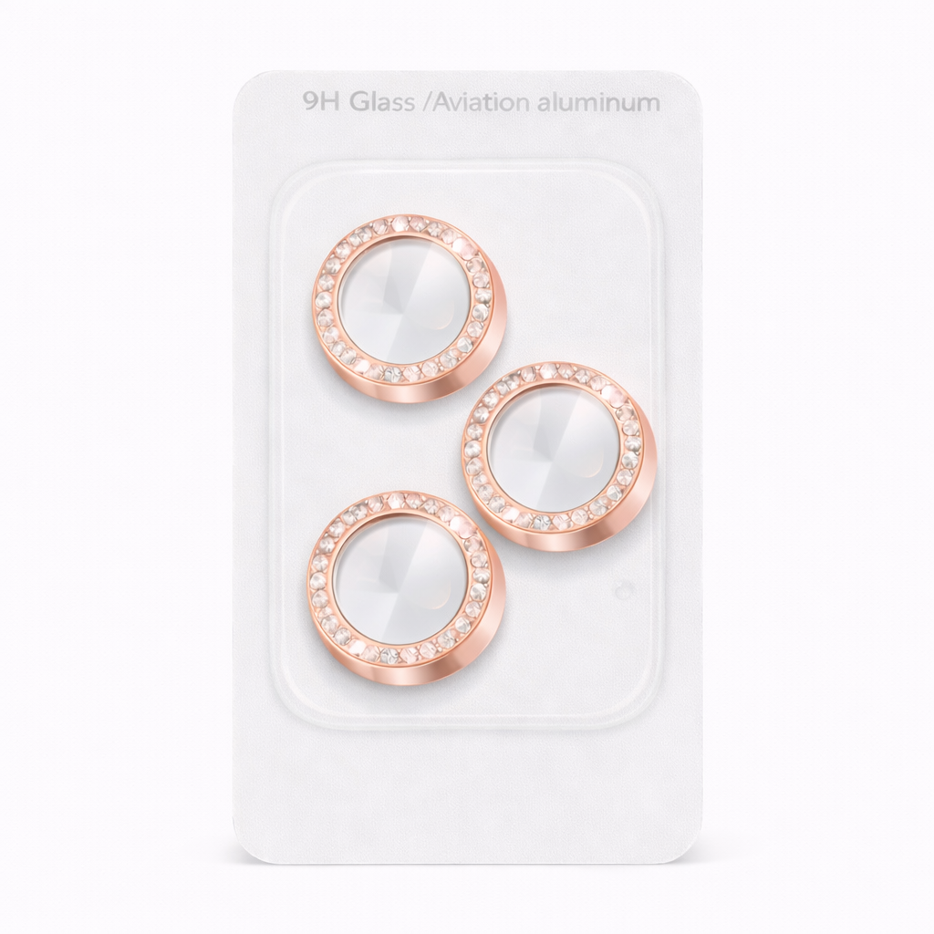 Protector Camara Diamantes para iPhone