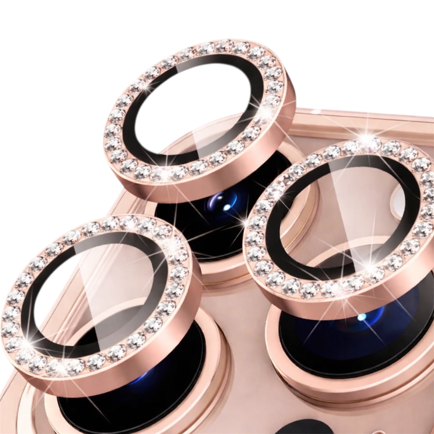 Protector Camara Diamantes para iPhone