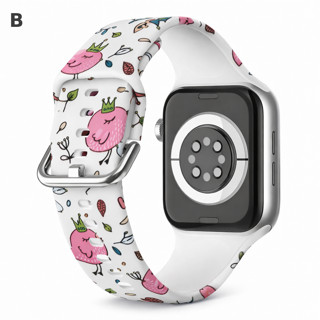 Correa Silicón Hebilla Diseños para Apple Watch