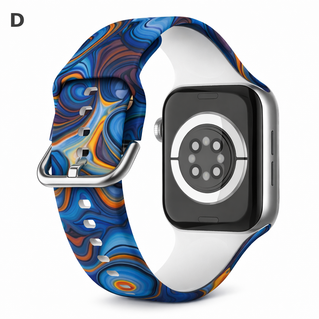 Correa Silicón Hebilla Diseños para Apple Watch