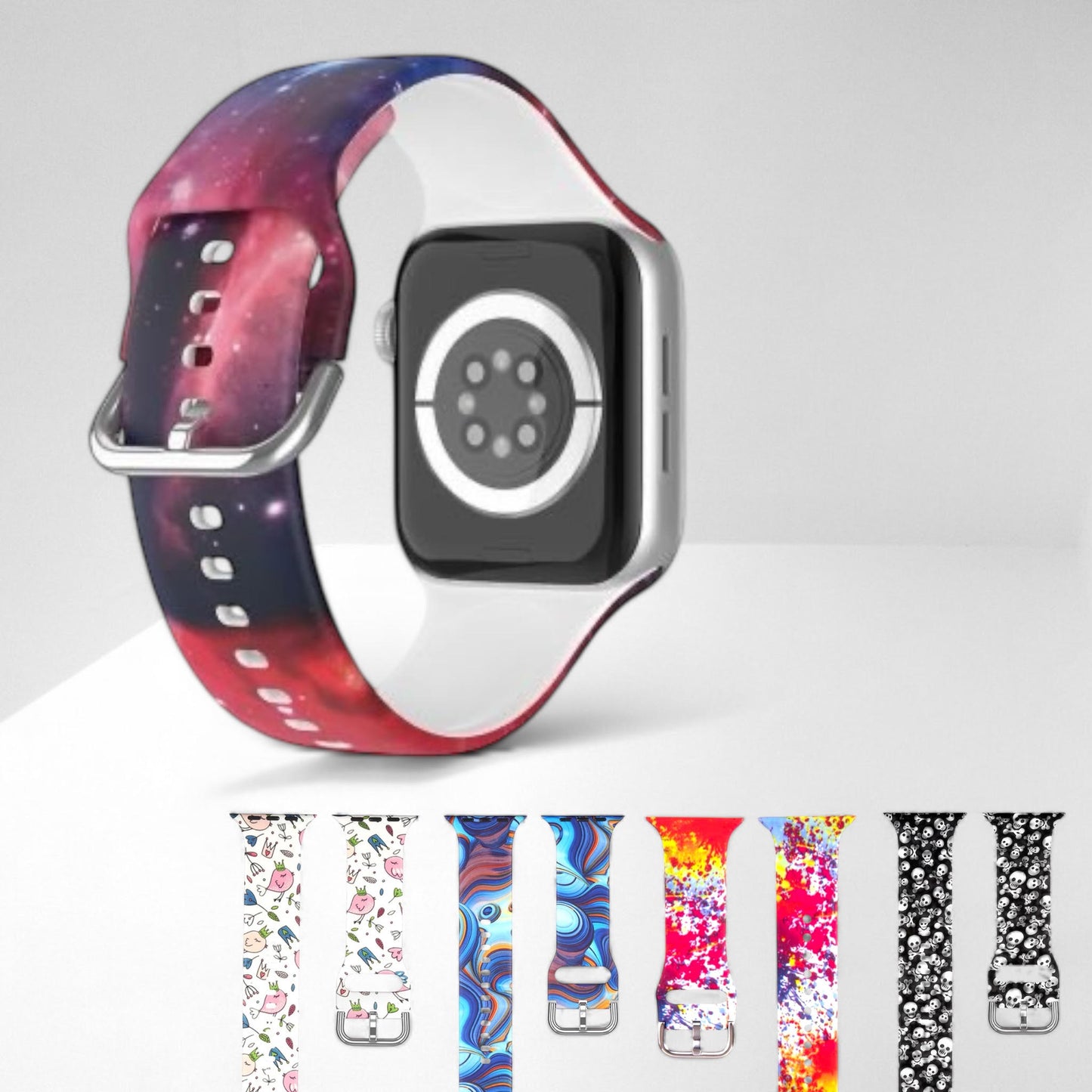 Correa Silicón Hebilla Diseños para Apple Watch