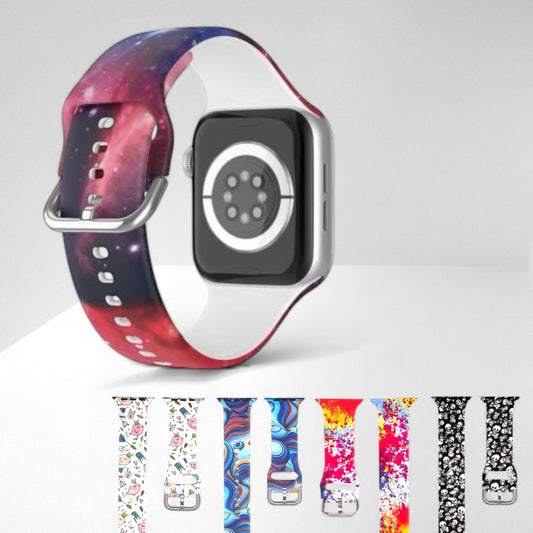 Correa Silicón Hebilla Diseños para Apple Watch