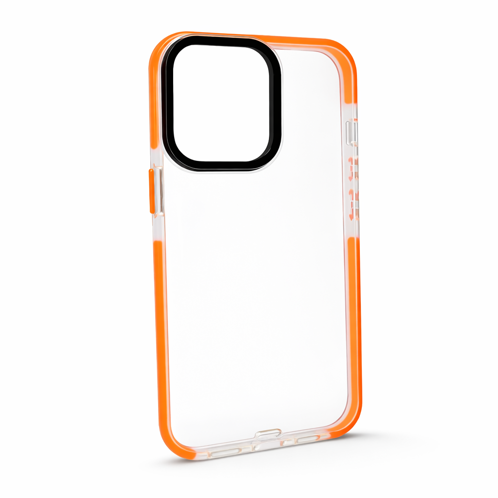 Forro / Cover Transparente con Borde en Color para iPhone