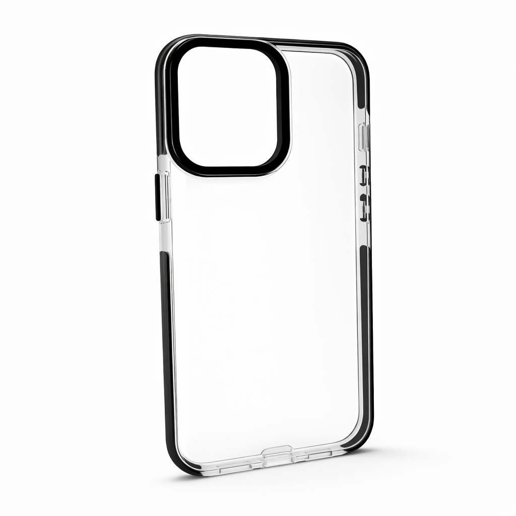 Forro / Cover Transparente con Borde en Color para iPhone