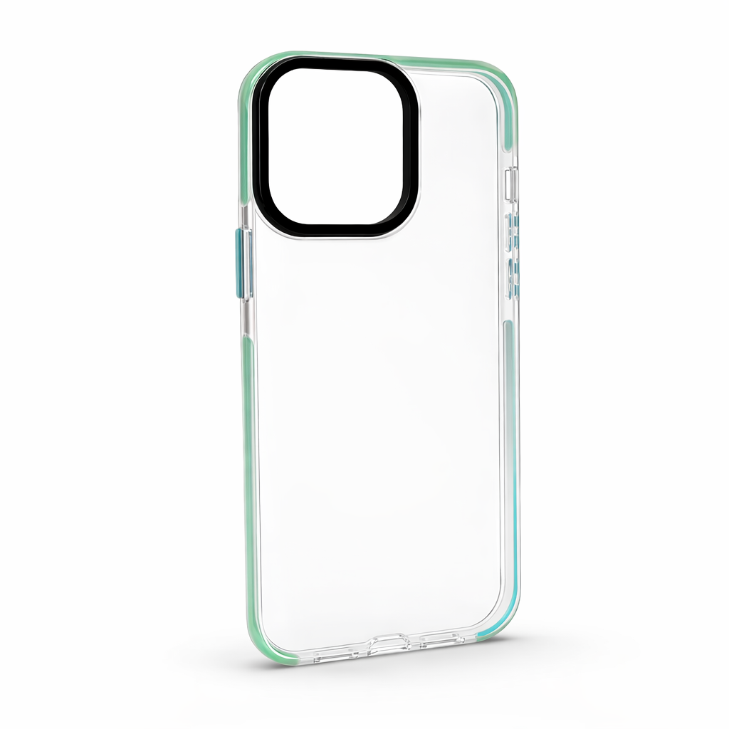 Forro / Cover Transparente con Borde en Color para iPhone