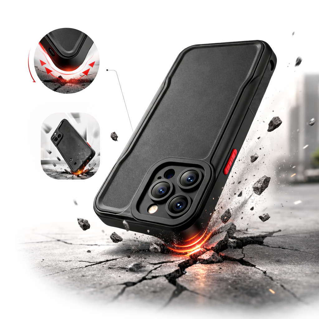 Forro / Cover Rudo con Clip para iPhone