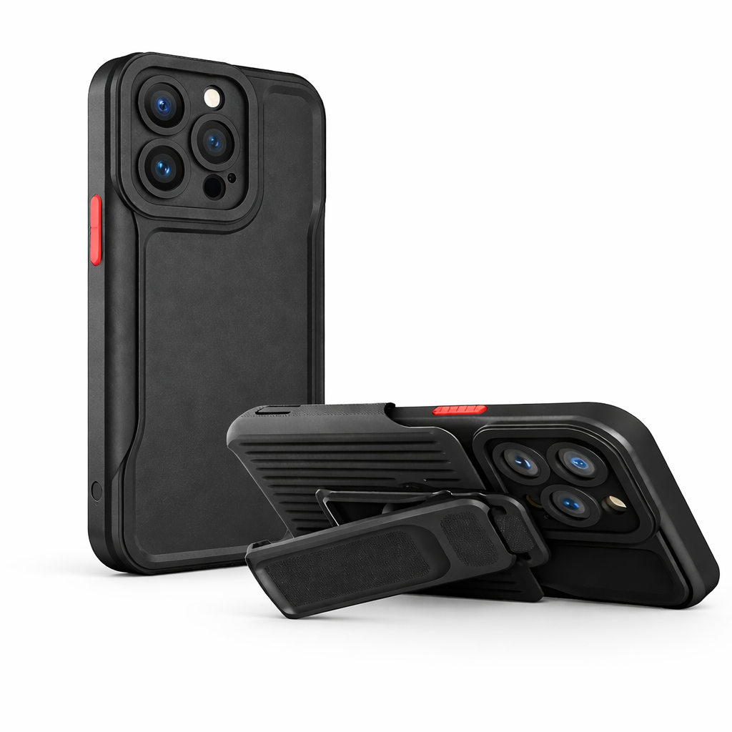 Forro / Cover Rudo con Clip para iPhone