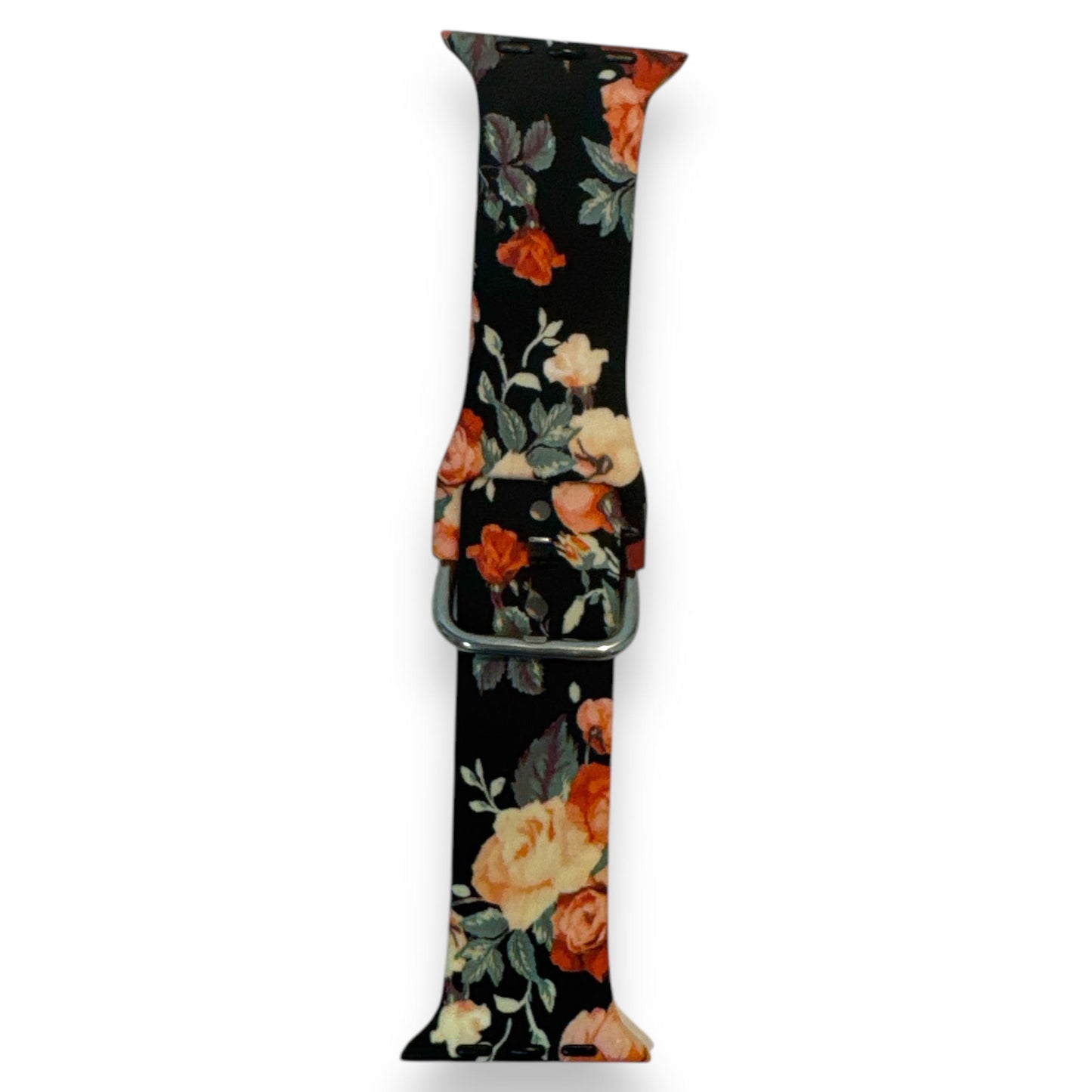 Correa Silicón Hebilla Diseño Flores para Apple Watch