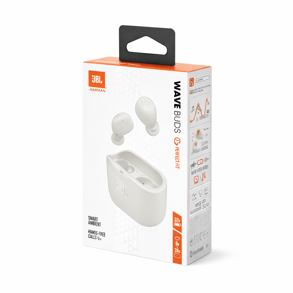 Audifonos Inalámbricos - JBL Vibe Buds Blanco