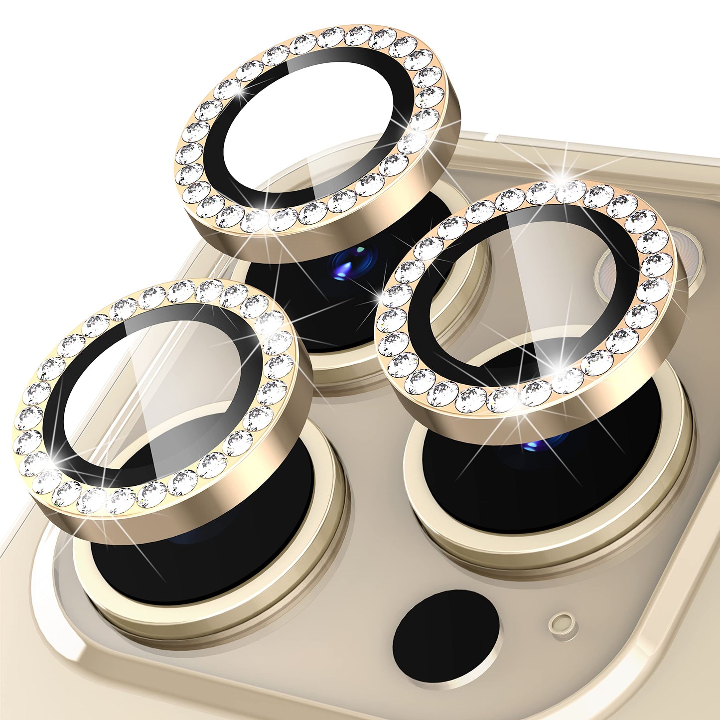 Protector Camara Diamantes para iPhone