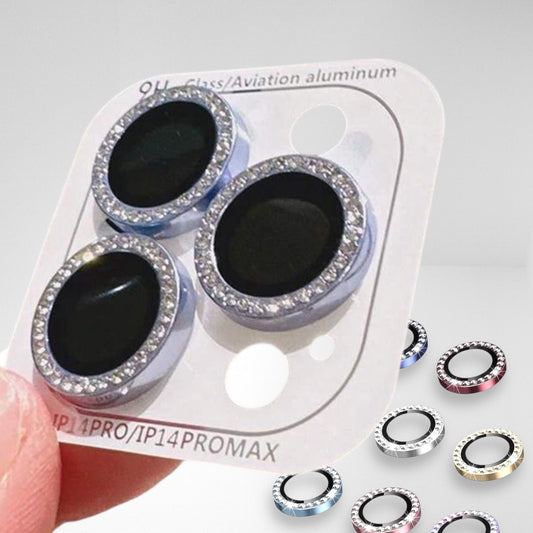 Protector Camara Diamantes para iPhone