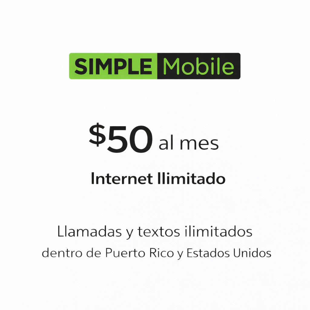 Activación Tarjeta SIM Simple Mobile Prepago