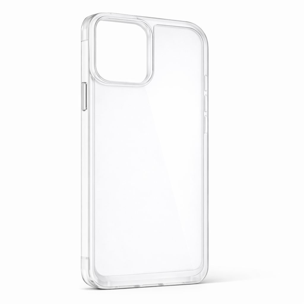 Forro / Cover Transparente Antigolpes con Borde de Color para iPhone