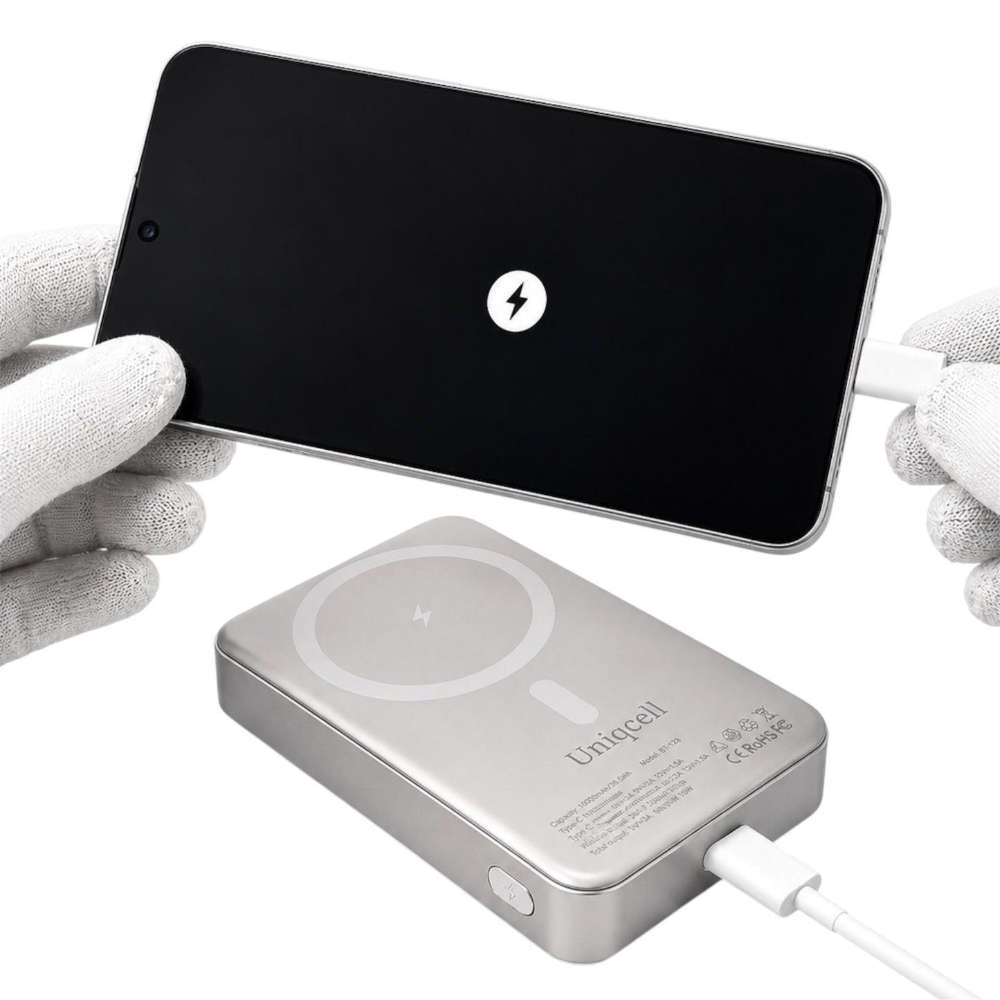 Respaldo de Batería Magnético 10,000mAh - Uniqcell  BY-12S