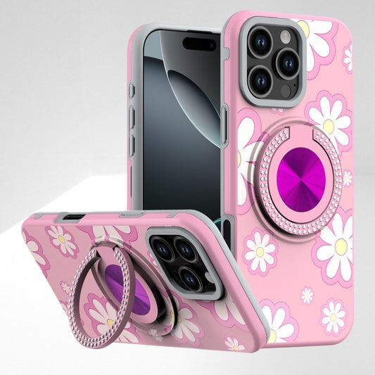 Cover Anillo Diamantes Diseño Girasol para iPhone
